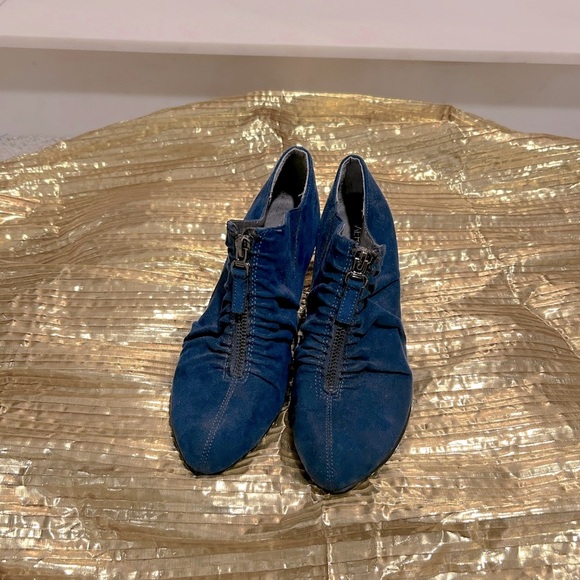 Shoes - AEROSOLES Blue boot like shoes with Textured Knit Design